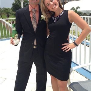 Boston Proper Fitted black dress with some sparkle